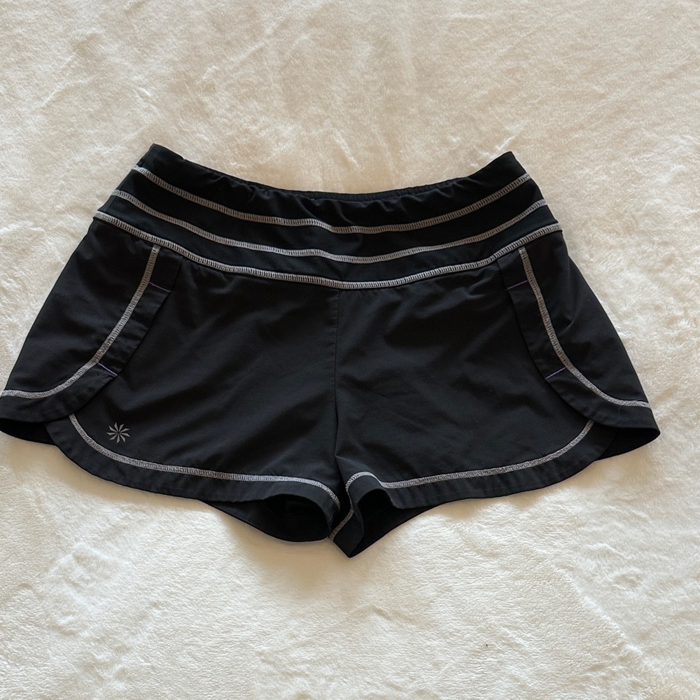 Athleta Mid Rise Running Shorts
